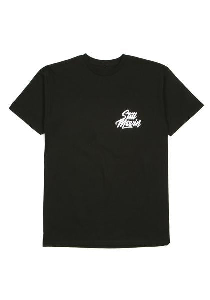 Still Movin Stacked Logo T-Shirt - Black