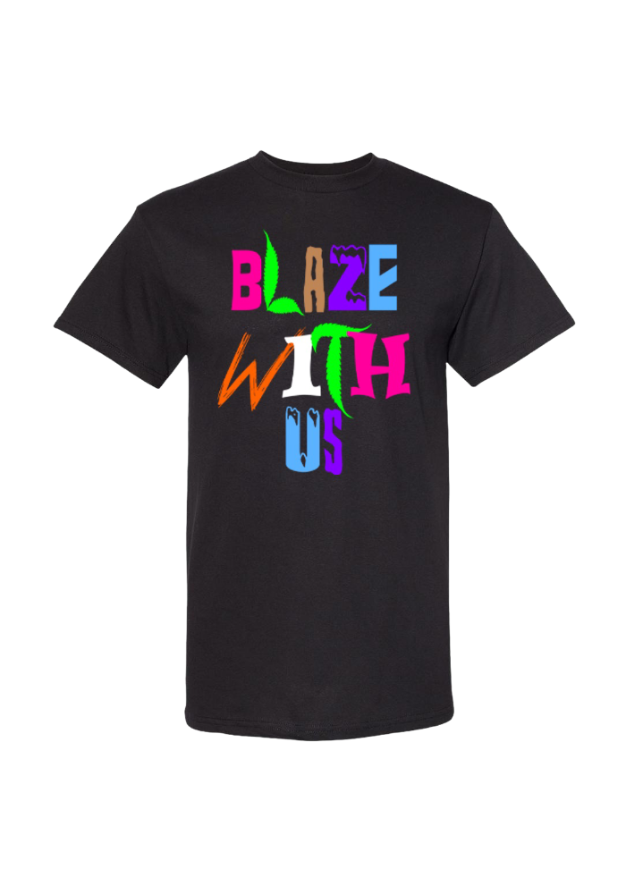 Still Movin Blaze With Us T-Shirt - Black