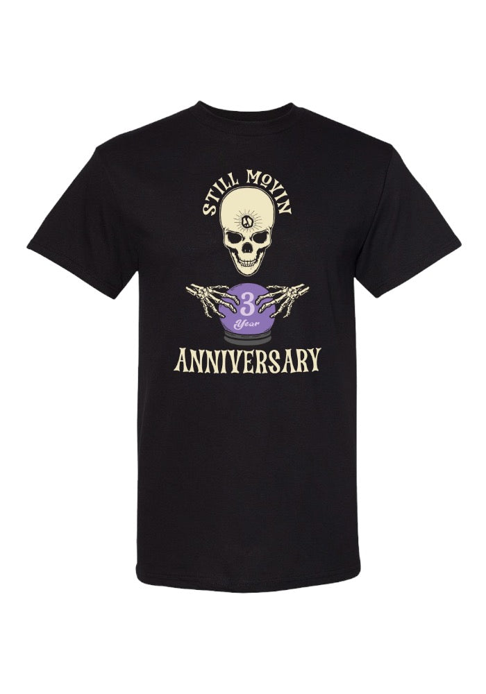 Still Movin 3 Year Anniversary T-Shirt - Black