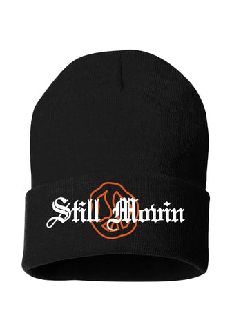 Still Movin Old English Beanie - Black
