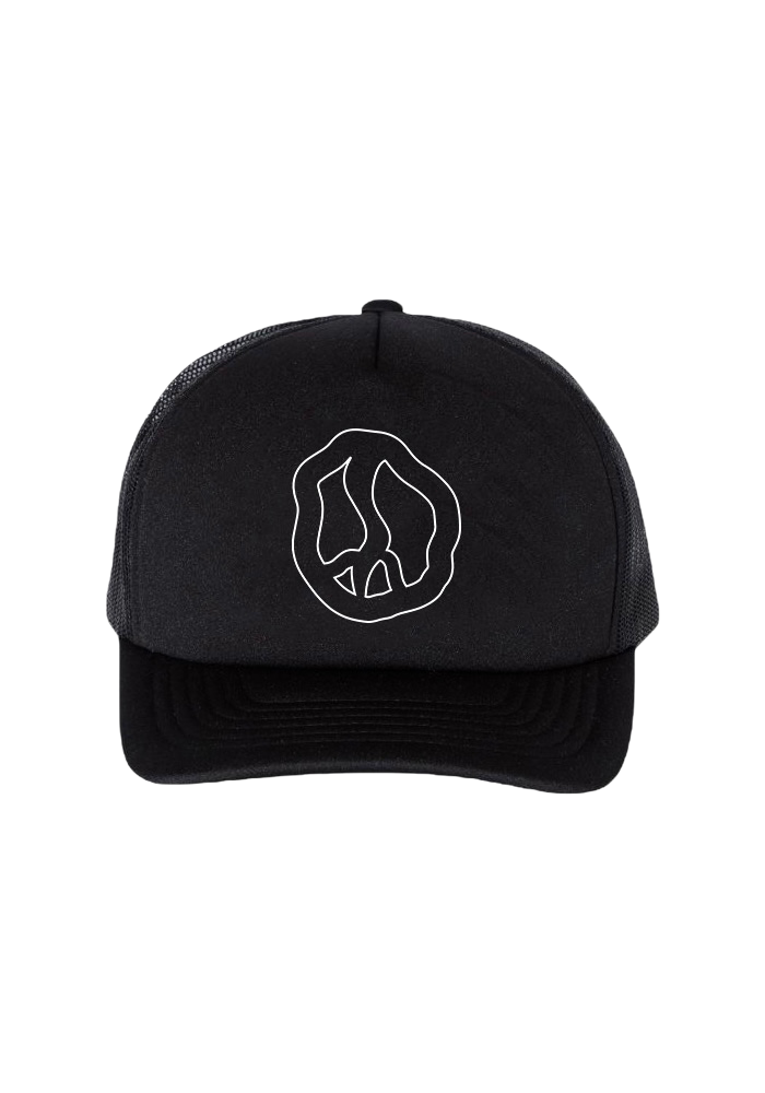 Still Movin Peace Trucker Hat - Black