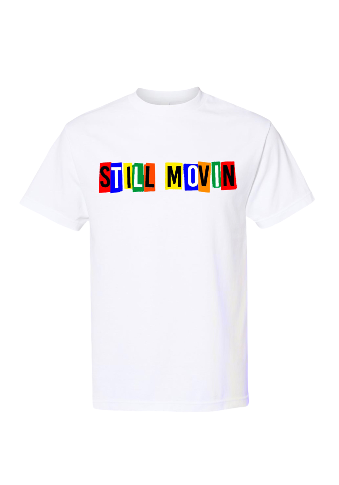 Still Movin Colorblock T-Shirt - White