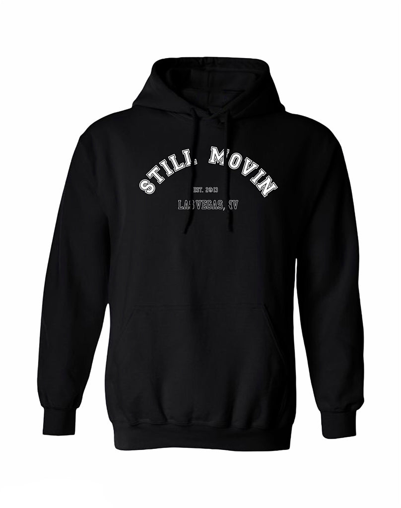 Still Movin Collegiate Hoodie - Black