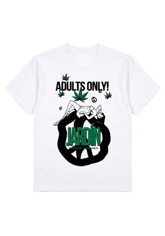 Jardín x Still Movin Adults Only T-Shirt - White