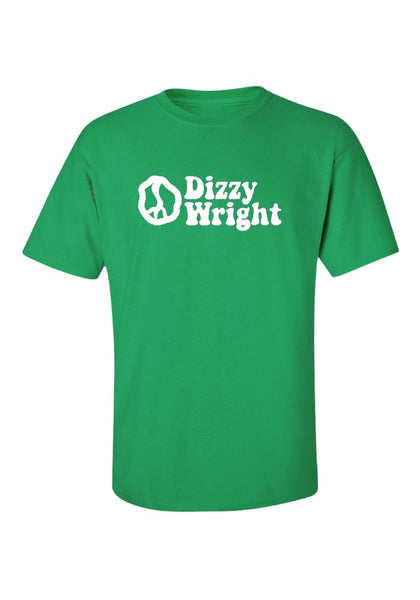 Dizzy Wright Peace Logo T-Shirt - Green